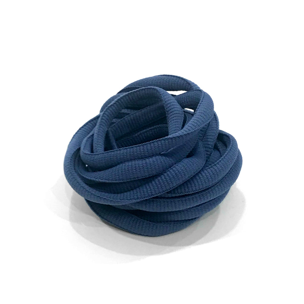 Dark Cobalt Blue Oval Laces