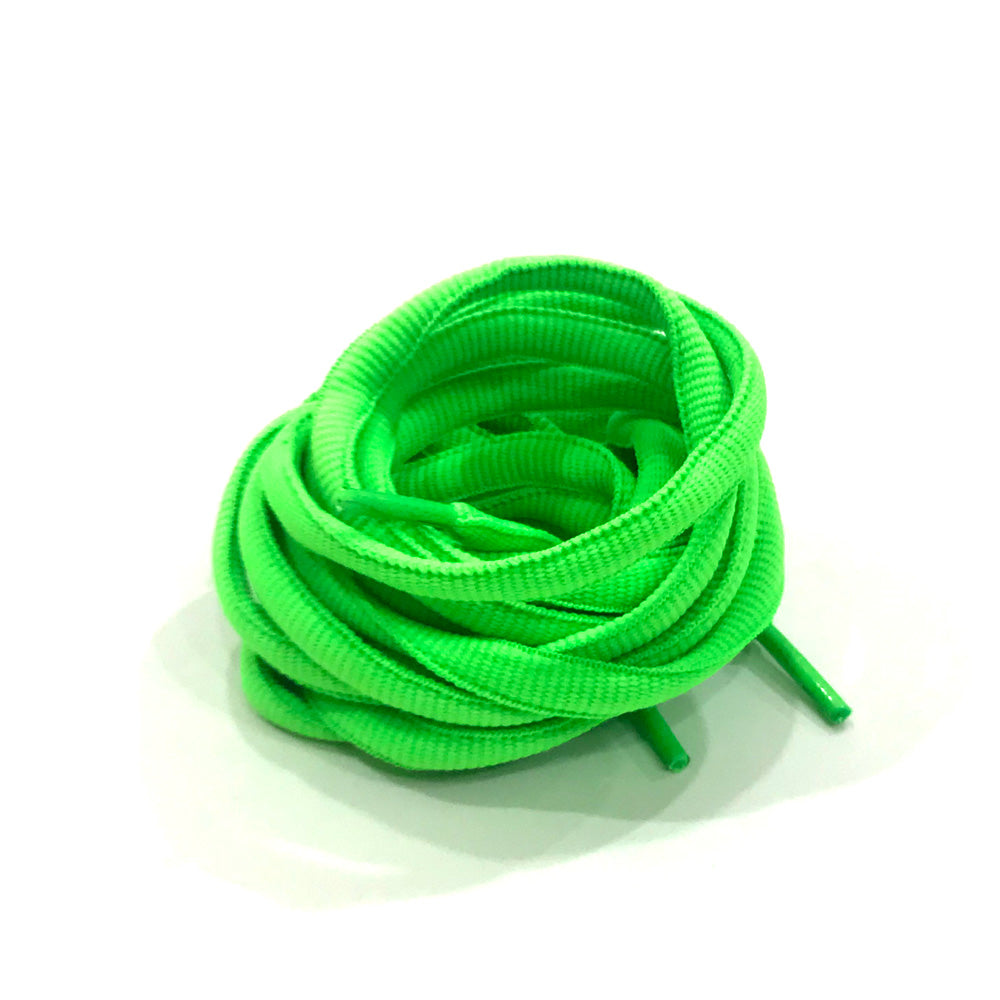 Green Oval Laces