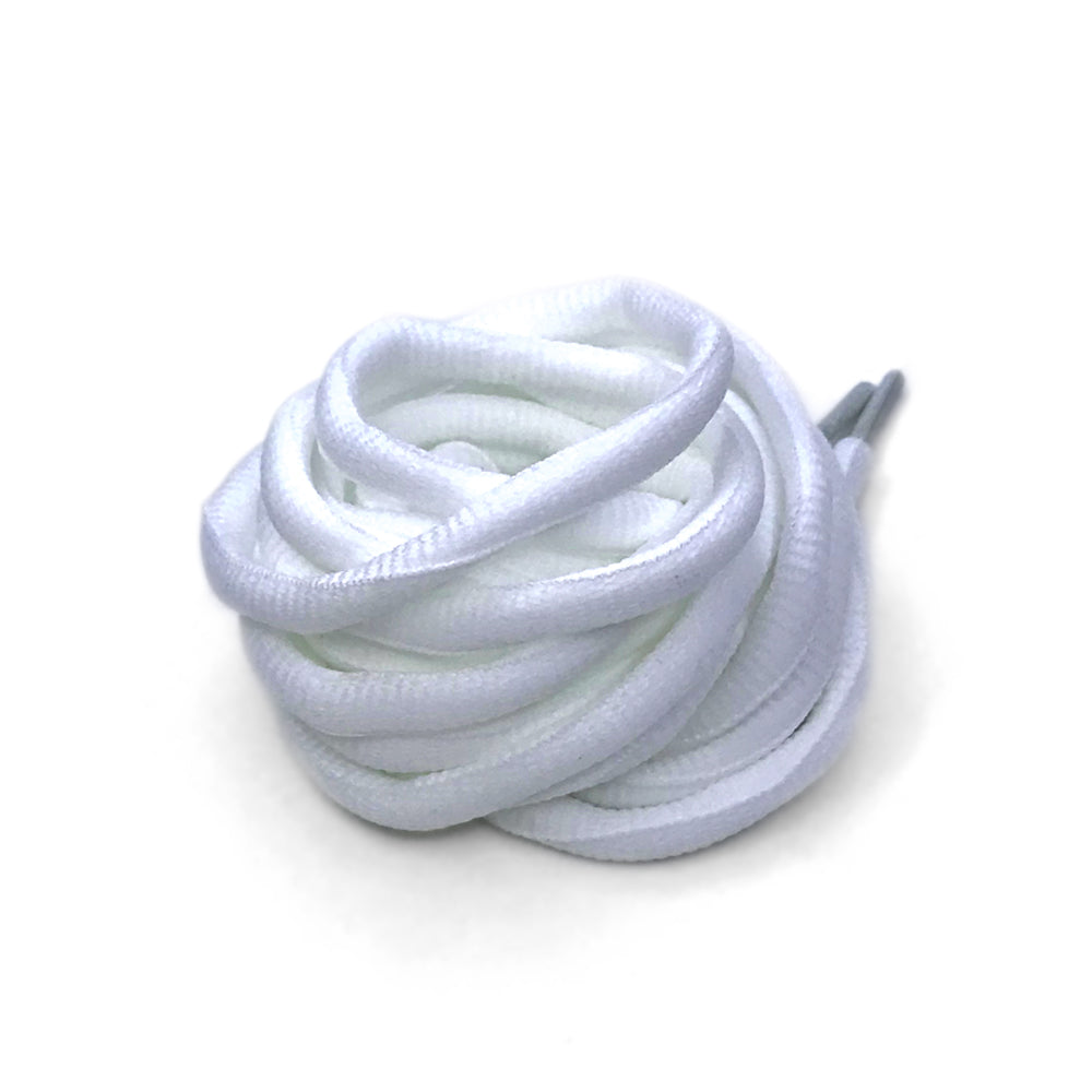 White Oval Laces