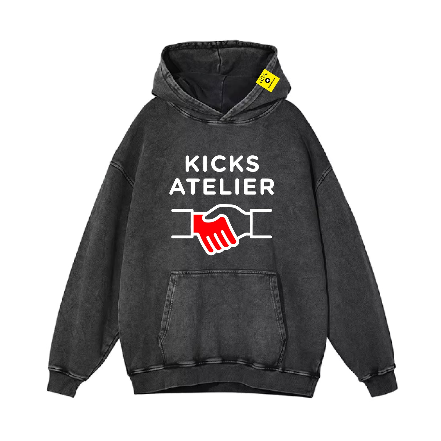 KA Washed Black Hoodie