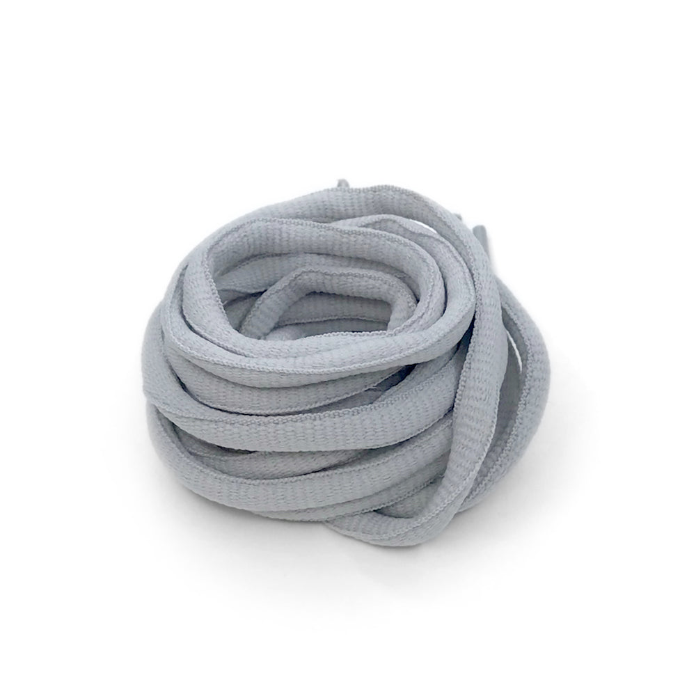 Light Grey Oval Laces