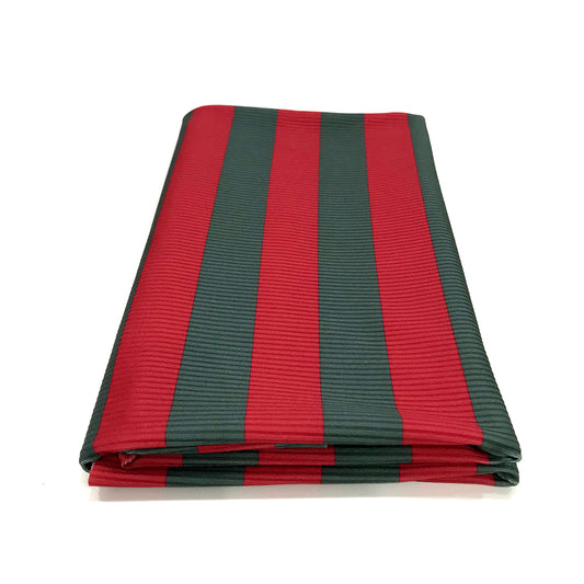 Red & Green Rib Fabric